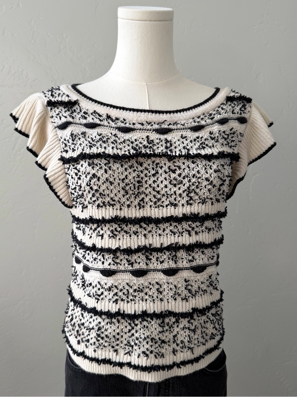 Anthropologie Pilcro Open Back Sweater Tank Contemporary Knit XS - Picture 3 of 11